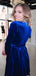 New Arrival Scoop Neck Long Sleeve Velvet Homecoming Dresses.DB10541