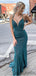 Sexy V-neck Sequin Mermaid Long Prom Dresses. DB10281