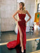Strapless Red Sequins Long Prom Dress, DB10956
