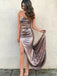 Sparkly Sexy High Split Sequins Prom Dress, DB10949