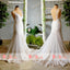 Elegant Ivory Beaded Appliques Sleeveless V-neck Backless Prom Dresses. DB1064
