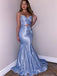 Sexy V-neck Mermaid Long Prom Dresses,Evening Party Dresses.DB10221