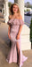 Charming Straight Mermaid Side Slit Long Prom Dresses Evening Dresses.DB10597