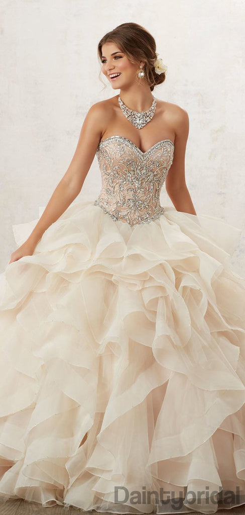 Sweetheart Organza A-line Wedding Dresses ,Ball Gown.DB10162