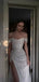 Sparkly Sequins Off Shoulder Side Slit Prom Dress, DB11034