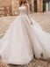 Ball Gown Wedding Dress Long Sleeves High Neck Lace, WD0434