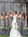 Straight A-line Chiffon Floor Length Long Bridesmaid Dresses.DB10328