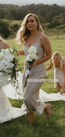 Simple Spaghetti Strap Mermaid Short Bridesmaid Dresses.DB10843