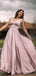 V-neck Soft Satin Floor Length A-Line Long Prom Dresses.DB10132