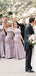 Elegant Simple Scoop Neck Sleeveless Mermaid Wedding Party Dresses Long Bridesmaid Dresses.DB10704