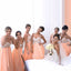 Halter Spaghetti Strap Sweetheart Sparkly Rhinestone Top Chiffon Long Bridesmaid Dresses, WG145