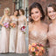 Gorgeous Sequin Elegant Sweetheart Strapless Long Bridesmaid Dresses for Wedding Party, WG159