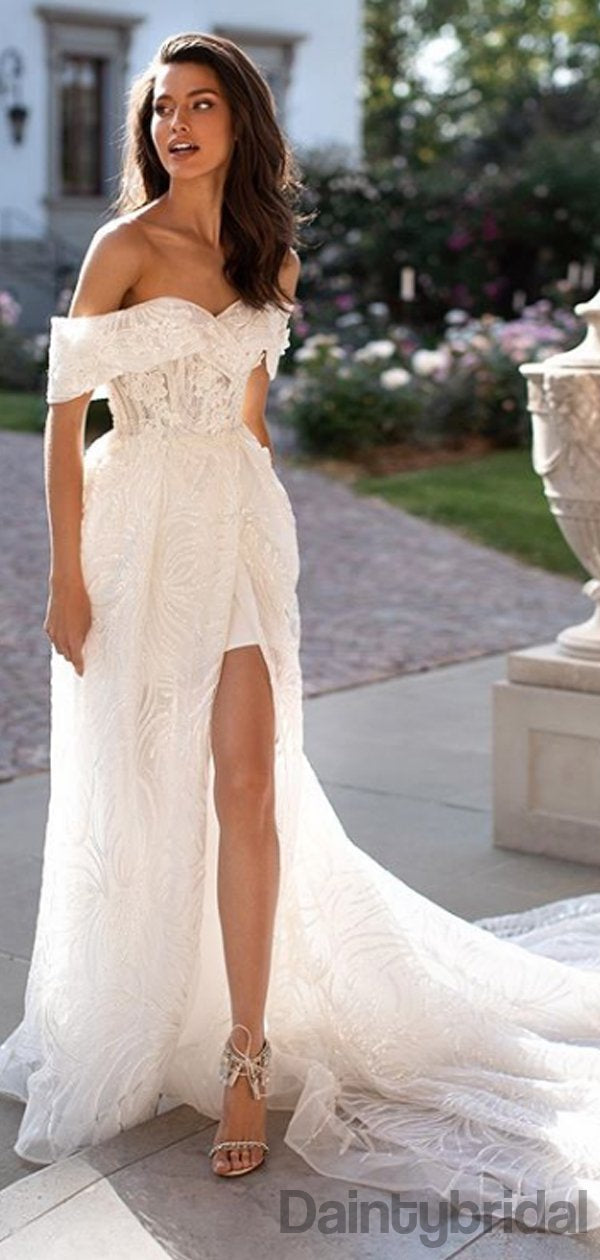 dress with slits down the side Side Slit Sweetheart Lace Up Back Long Evening Dress