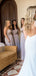 Straight Floor-length Simple A-lineLong Bridesmaid Dresses.DB10759