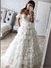 Off-should A-line Tulle With Lace Wedding Dresses, Ball Gown.DB10167