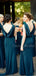 New Arrival Sexy V-neck Zipper Up Long Bridesmaid Dresses.DB10589