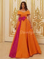 Charming Off-shoulder A-line Long Prom Dresses Evening Dresses.DB10579
