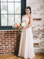 Charming Spaghetti Strap Chffion Lace Sleeveless Wedding Dresses.DB10098