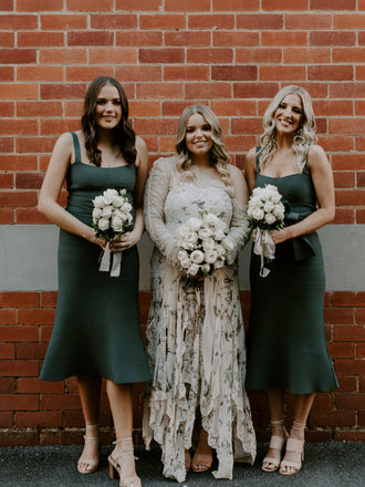 Spaghetti Strap Simple Mermaid Knee Length Bridesmaid Dresses.DB10760