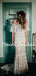 Simple Straight Mermaid Tulle Lace Long Wedding Dresses.DB10785