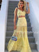 Charming V-neck Tulle Lace Two Piece Prom Dresses Evening Dresses.DB10491