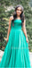 Charming Straight Chiffon A-line Long Prom Dresses Evening Dresses.DB10442