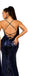Charming V-neck Mermaid Sequin Open Back Long Prom Dresses Evening Dresses.DB10372