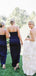 Charming V-neck High-low Floor Length Bridesmaid Dresses.DB10462