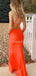 Sexy V-neck Open Back Long Prom Dresses Evening Dresses.DB10452