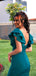 Charming V-back Satin Side Slit Long Prom Dresses Evening Dresses.DB10580