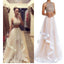 Newest Two Pieces Ruffles Ball Gown Long Formal Prom Dresses .DB085