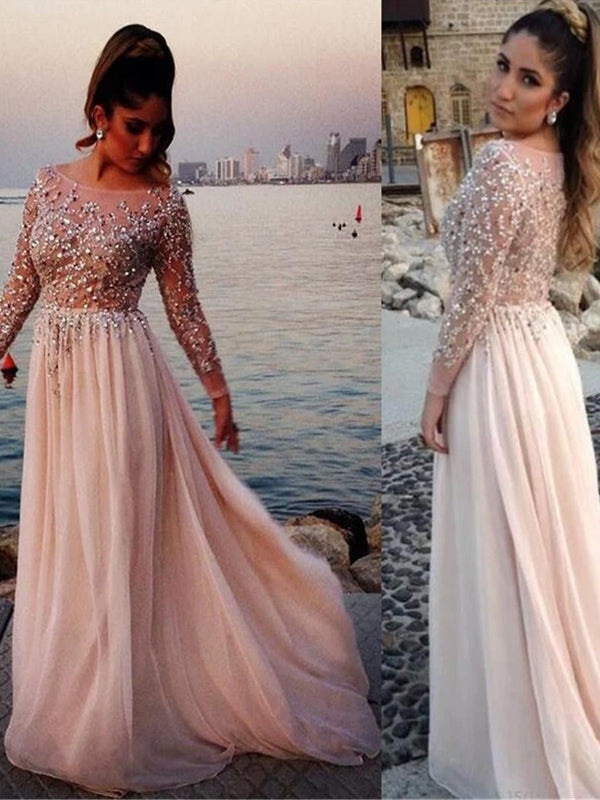 Long Sleeves Sexy Clairvoyant Outfit Sparkly Sequins Top Ball Gown Cocktail Formal Prom dress,PD0186