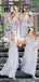 Elegant V-neck A-line Sequin Tulle Floor Length Long Bridesmaid Dresses.DB10228