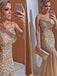Popular Sparkly Rhinestone Mermaid Sleeveless Evening Party Long Prom Dresses,PD0100