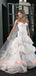 Gorgeous Beads Lace Sweetheart Strapless Ruffles Tiered Organza Wedding Dresses,DB0141
