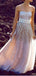 Long A-line With Sash Sweetheart Strapless Sparkle Gold Sequins Charming Evening Prom Dresses,PD0187