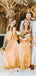 Charming Straight Side Slit Soft Satin Long Bridesmaid Dresses.DB10651