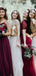 New Arrival Two-piece Tulle Sequin Floor-length Long Bridesmaid Dresses.DB10582