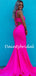 Affordable Spaghetti Strap Mermaid Prom Dresses Evening Dresses.DB10802