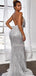 Sexy V-Neck Sequin Mermaid Long Prom Dresses Evening Dresses.DB10503