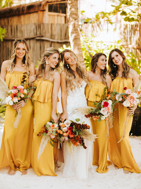 Charming Straight Side Slit Soft Satin Long Bridesmaid Dresses.DB10651 DaintyBridal Charming Straight Side Slit Soft Satin Long Bridesmaid Dresses.DB10651 DaintyBridal