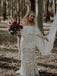 Simple Straight Mermaid Tulle Lace Long Wedding Dresses.DB10785
