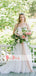 Spaghetti Straps Ivory Lace Tulle Halter Beach Wedding Dresses,DB0145