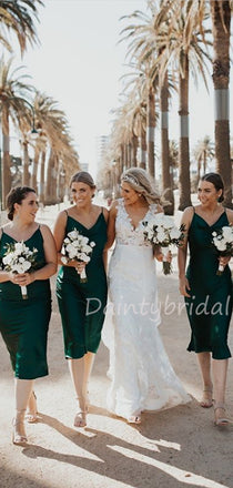 Sexy V-neck Knee Length Bridesmaid Dresses.DB10464