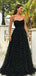 Gogerous Sweetheart A-line Tulle Long Prom Dresses.DB100142