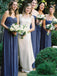 Sweetheart A-line Chiffon Floor Length Bridesmaid Dresses.DB10214