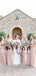 Charming V-neck Sleeve Floor-length Tulle Sequin Long Bridesmaid Dresses.DB10750