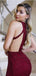 Charming Halter Mermaid Side Slit Tulle Lace Open Back Long Prom Dresses Evening Dresses.DB10485