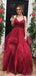 Sexy V-neck Tulle A-line Prom Dresses Evening Dresses.DB10298