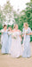 Gogerous V-neck Chiffon Floor-length Long Bridesmaid Dresses.DB10630